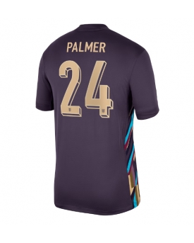 Inghilterra Cole Palmer #24 Maglia Gara Trasferta Repliche Europei 2024